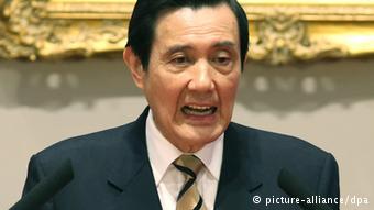 Taiwans Präsident Ma Ying-jeou gibt Pressekonferenz nach Studentenprotesten