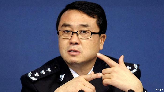 In this Oct. 21, 2008 photo, Chongqing city police chief Wang Lijun reacts during a press conference in the southwestern China city. Wang, the country s most famous policeman, has dropped from sight amid unconfirmed reports of a political scandal and a bid for U.S. asylum. (AP Photo)  CHINA OUT