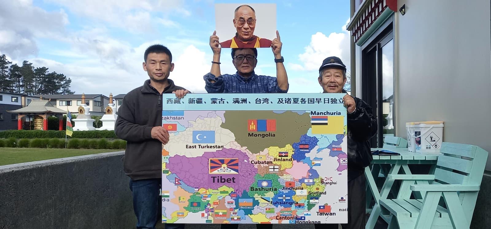 尊者达赖喇嘛91寿贺在纽西兰/纽西兰汉藏友协丁强