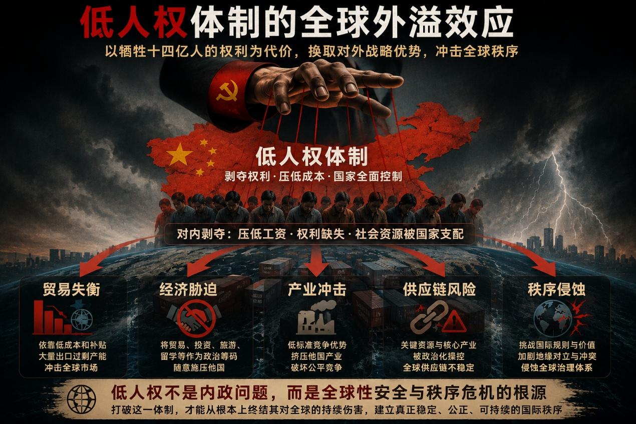 中国低人权溢出的全球威胁/张小驹